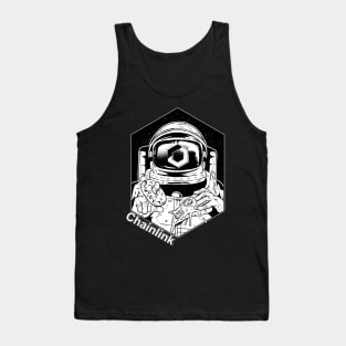 Chainlink DeFi LINK Cryptocurrency Astronaut Tank Top